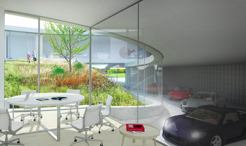 Illustration for article titled This Massive Concrete Loop Is Part House, Part Car Gallery
